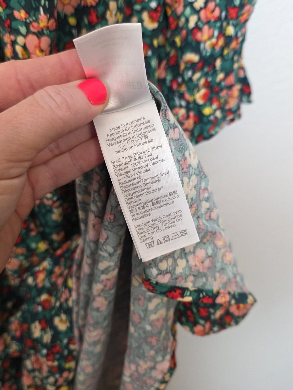 🚨NEW J CREW Green Floral V-Neck Smocked Midi Dress Pockets Wedding Summer Sz M - Picture 14 of 16